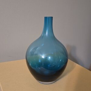 IKEA Vibrant Blue Glass Vase
